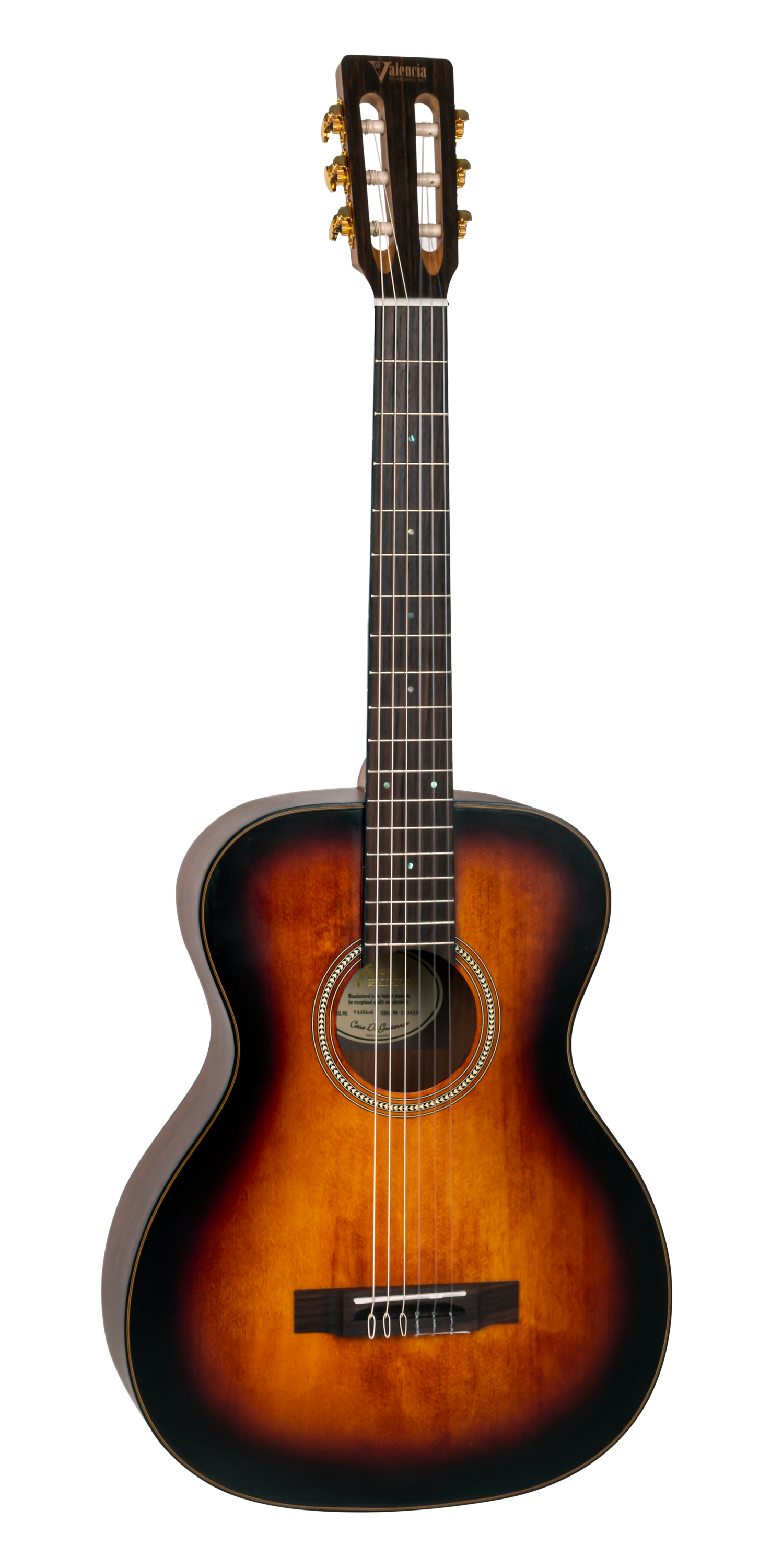 Valencia | VA434CSB | 4/4 size Nylon Acoustic Guitar. Valencia | VA434CSB | 4/4 size Nylon Acoustic Guitar.